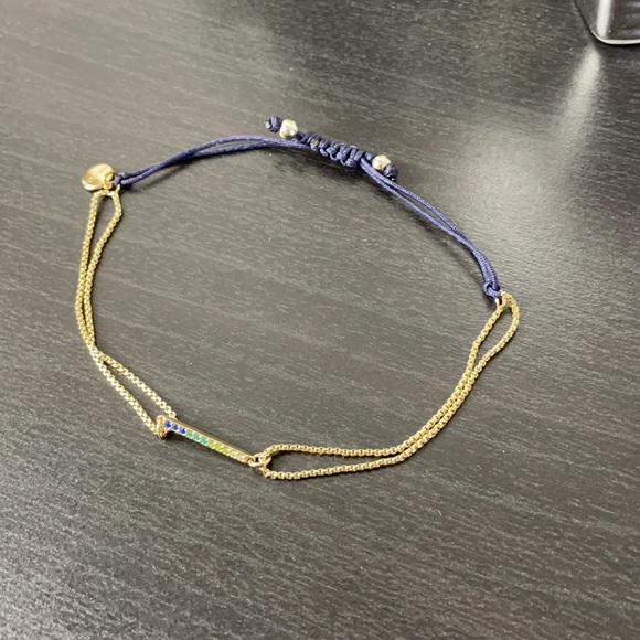 Stella & Dot Rainbow Harmony Gold Tone Bracelet - Picture 3 of 8